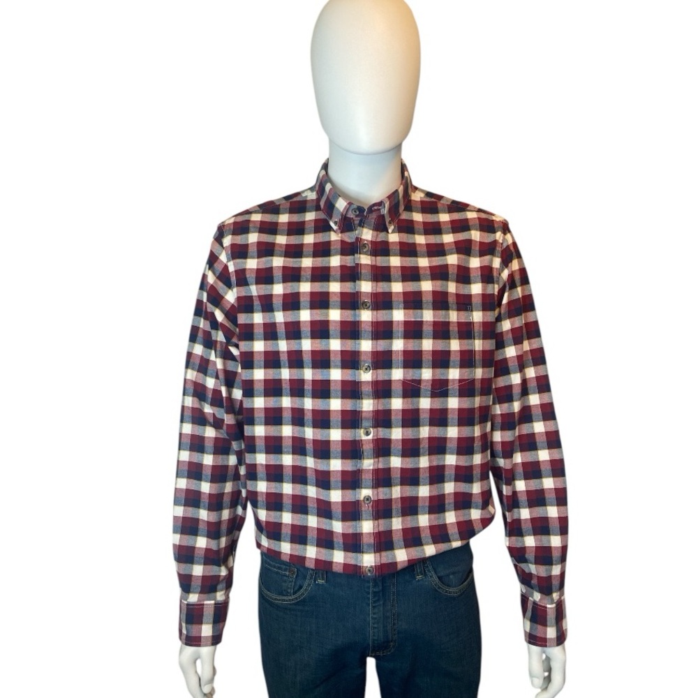Old Navy Plaid The Oxford Shirt